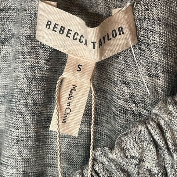 NWTs Rebecca Taylor Linen On/Off Shoulder Top Size Small - Picture 5 of 9